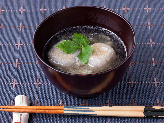 れんこん餅のみぞれスープ