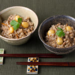納豆と銀杏の炊き込みご飯