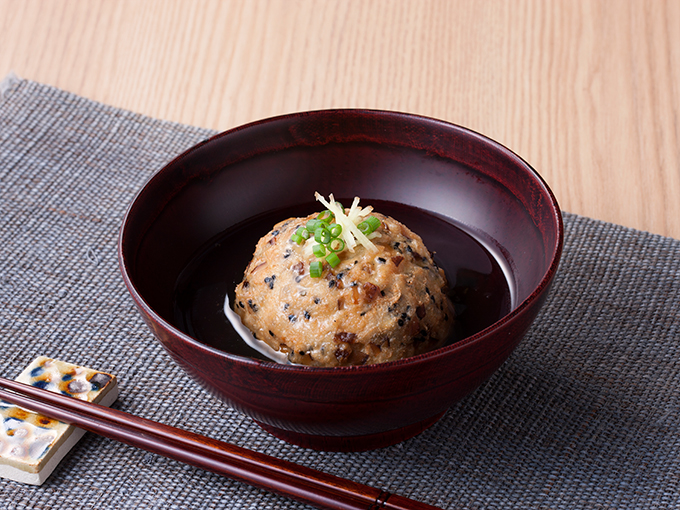 里芋と豆腐の揚げ団子