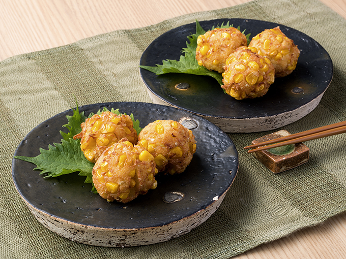 とうもろこしと豆腐のふんわり揚げ